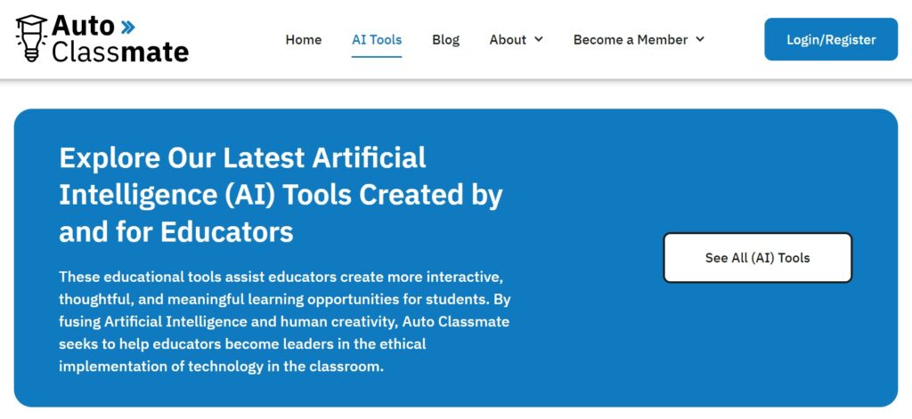 AI tools elementary teachers